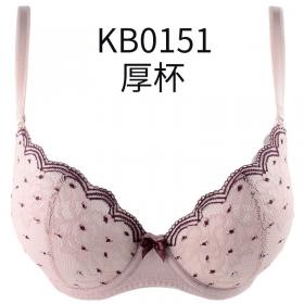 新品 加一尚品无痕内衣女 前扣无钢圈薄款交叉美背文胸M37 厚杯+薄杯 无钢圈 前扣 美背 上薄下厚